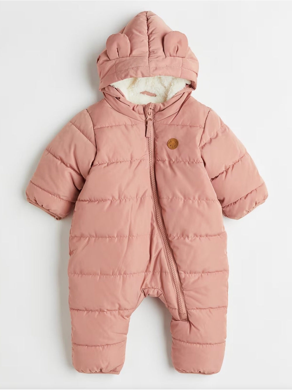 H & M WINTER JUMPSUIT WITH PLUSH LINING 6-9 mths new Baby Puffer One-Piece new